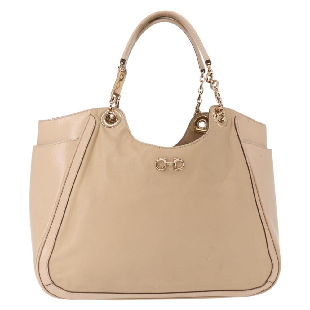 Salvatore Ferragamo Betulla Chain Tote Leather Medium